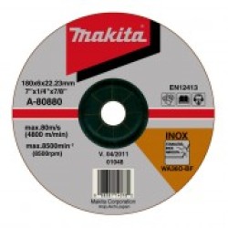 Disc polizare inox 180X6.0X22.23mm, WA36N, A-80880