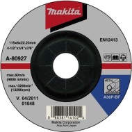 Disc polizare otel 115X6.0X22.23mm, A36P, A-80927
