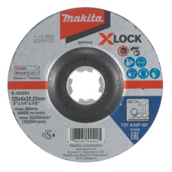 Disc Premium X-LOCK pentru debitat metal, 125x6x22.23mm, A36P, E-00393
