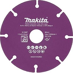 Disc diamantat de taiat metal si PVC, 125x22x1.5, B-53693