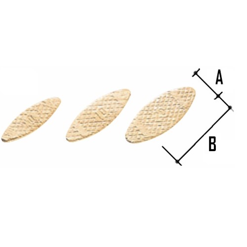 Cepuri de lemn (biscuiti), Tip 0, 47x15mm, 1000buc, P-08838