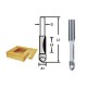 Freze drepte cu varf, cu un tais, 12mm, A1=9.5mm, D-47793