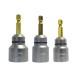 Set de trei chei tubulare cu coada hexagonala, B-42999