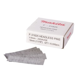 Cuie cu cap retezat 23GA, galvanizate, 18mm, F-31825