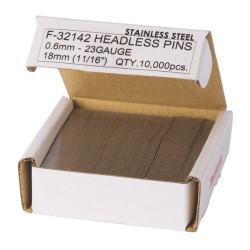 Cuie cu cap retezat 23GA, inox, 18mm, F-32142