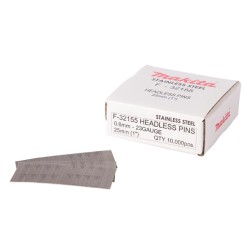 Cuie cu cap retezat 23GA, inox, 25mm, F-32155