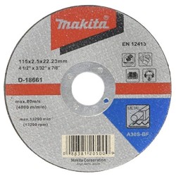 Disc debitare otel 115X2.5X22.23mm, A30S, set 10 bucati, D-18661