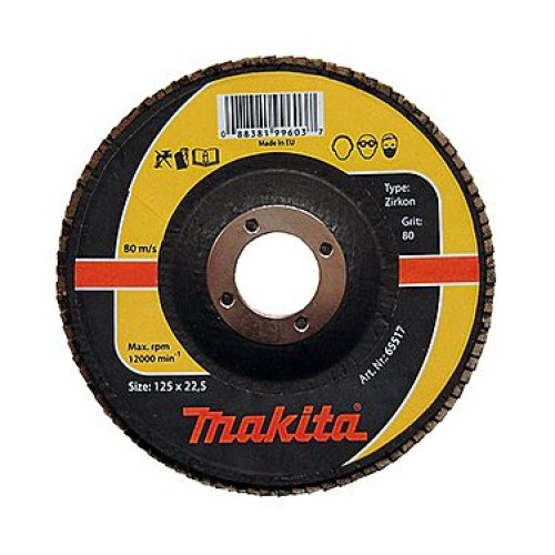 Disc lamelar Makita pentru INOX, 125mm, Gr.60, P-65501