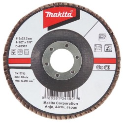 Disc lamelar Makita cu ceramica, 115mm, Ce60, D-28307
