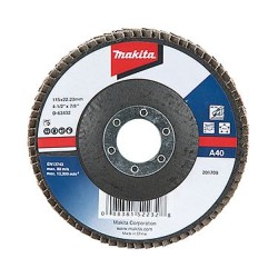 Disc lamelar Makita pentru otel, 125mm, A120, D-63507