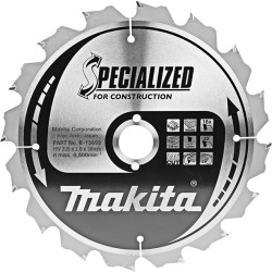 Panze disc Specialized pentru lemn cu cuie, Ø235x30mm Z16, B-13699
