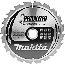 Panze disc Specialized pentru lemn cu cuie, Ø235x30mm Z20, B-09379