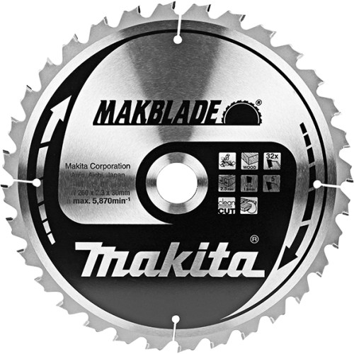 Panze disc MakBlade, Ø260x30mm Z32, grosier, B-08931