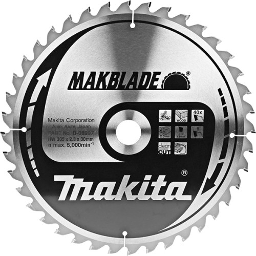Panze disc MakBlade, Ø305x30mm Z40, grosier, B-08997