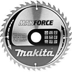 Panze disc MakForce, Ø210x30mm Z40, fin, B-08501