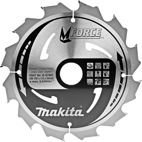 Panze disc MForce, Ø190x30mm Z12, grosier, B-07967