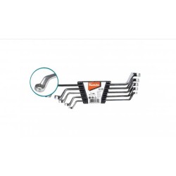 Set de chei inelare dublu cotite 9-19mm, 5buc, B-65551