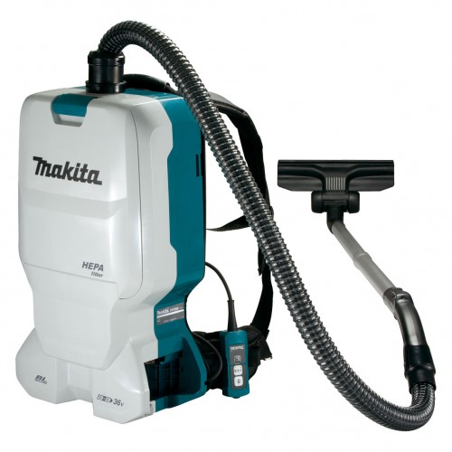 Aspirator tip rucsac compatibil cu acumulatori, model DVC660Z, 2x18V, Brushless, 5.5 litri